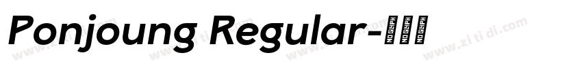 Ponjoung Regular字体转换